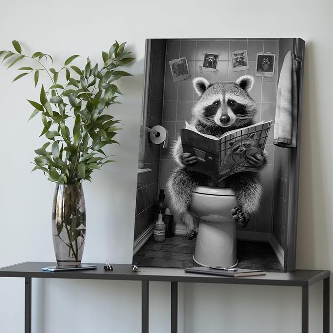 DIHSIEG Inspirational Canvas Wall Art funny bathroom wall art Print Poster - Image 6