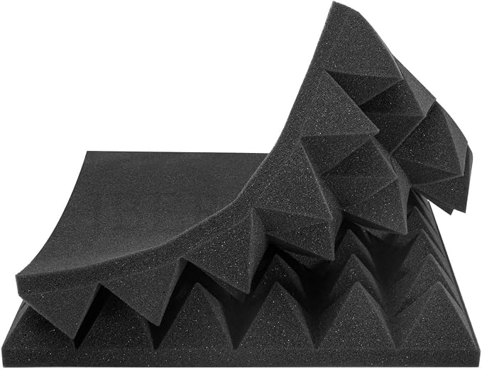 JBER Acoustic Sound Foam Panels, 24 Pack 2" X 12" X 12" Blue and Black - Image 6
