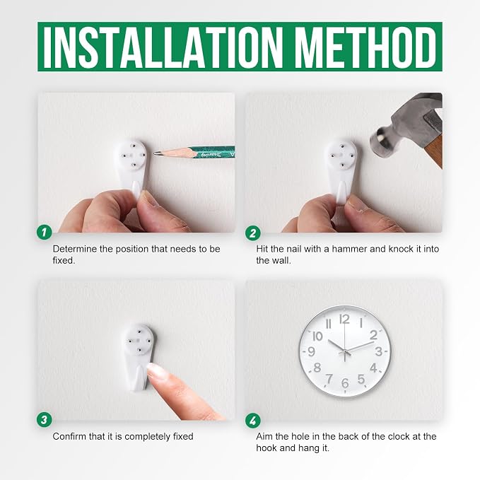 Wall Clock Modern Simple Quartz Decorative Clock Non-Ticking Silent Battery - Image 9