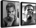 Funny Bathroom Canvas Wall Art Set of 2 by ZNHARTWallArt