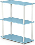 Furinno TURN-N-TUBE Storage Shelves, 3-Tier Book Shelf, Corner Shelf, Toolless by Furinno-FitsYourSpaceFitsYourBudget