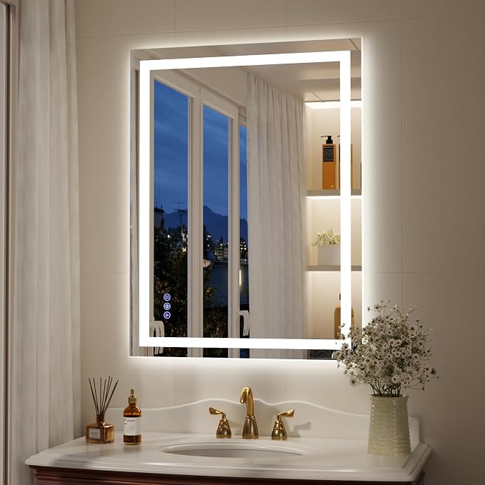 36"x24" Smart LED Bathroom Mirror by Unknown