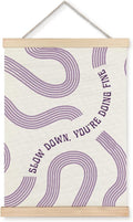 Yomisex Purple Slow Down You're Doing Fine Inspirational Wall Art Poster by VintageHomeDecor