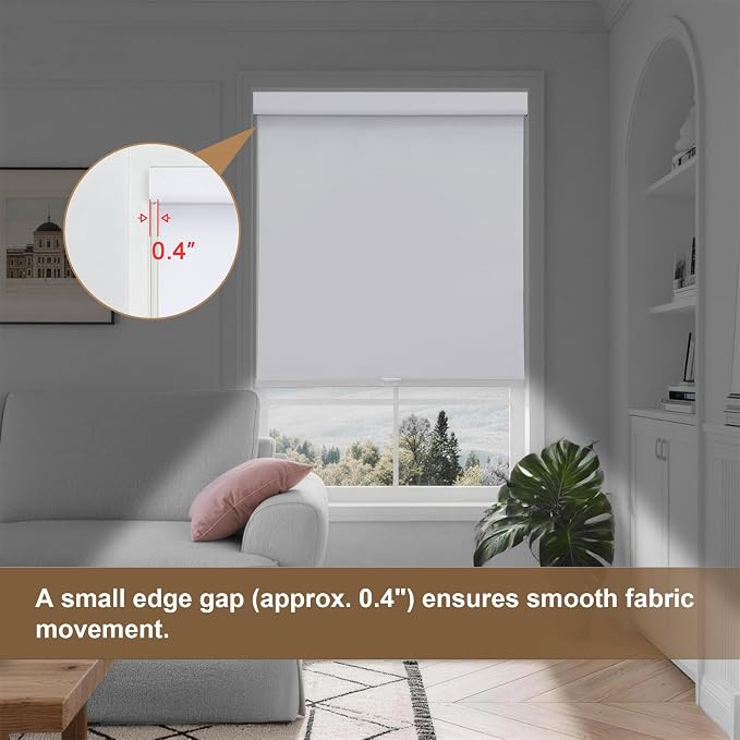 SUNOFF No Drill Tools Cordless Blackout Roller Shades Blinds - Image 7