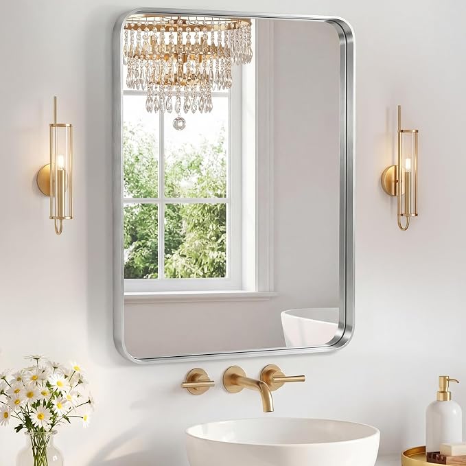 NEWBULIG 24X30 Inch Bathroom Mirror by NEWBULIG