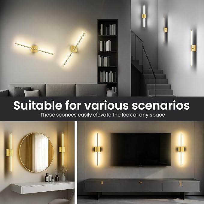 Battery Operated Wall Sconces Set of Two, 10000mAh Rechargeable Wall Lights - Image 8