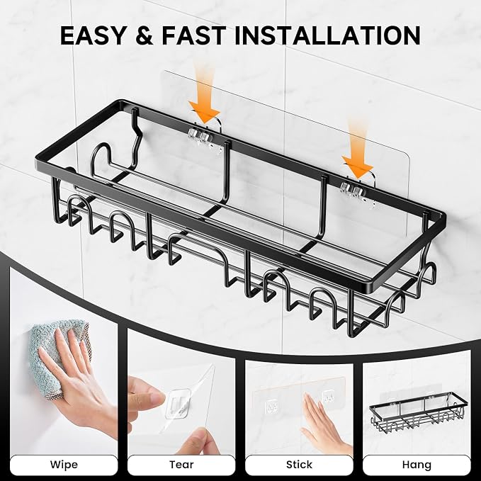 Shower Caddy, 3 Pack Shower Shelves - Image 7