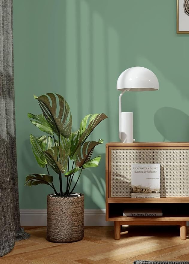 Dimoon 393''x17.7'' Green Peel and Stick Wallpaper Contact Paper Modern Self - Image 7