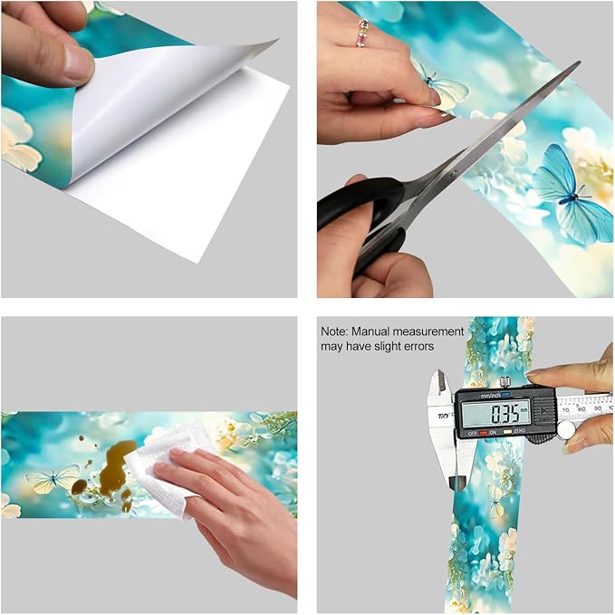 HOMETITUTE Wallpaper Border Peel and Stick Decorative Wall Trim Self Adhesive - Image 6