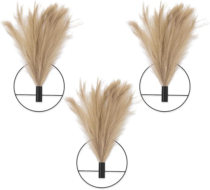 3 Pcs Wall Plants Artificial Decor, Boho Wall Decor, Home Office Living Room by Unknown