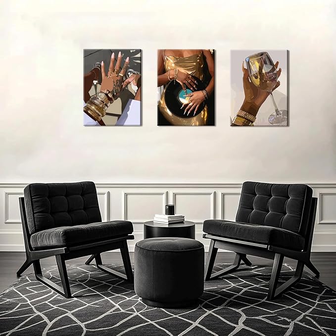 Black Girl Wall Art Set of 3 - Image 7