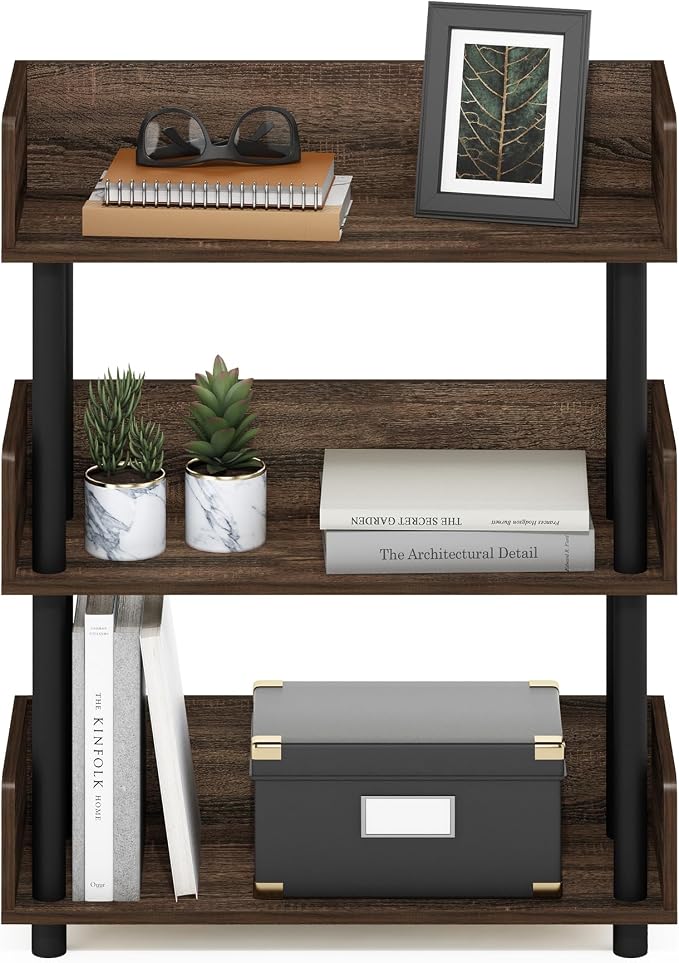 Furinno TURN-N-TUBE Display Shelf, 3-Tier Storage Shelves - Image 4