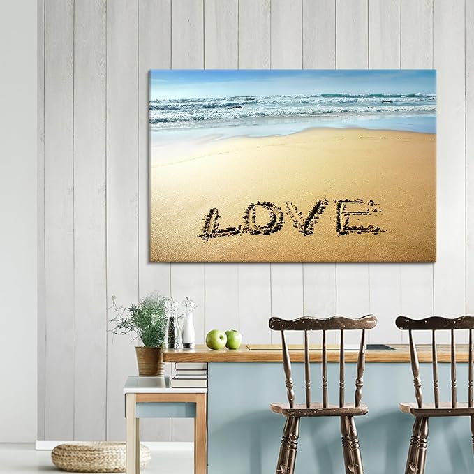 Goldfoilart Beach Canvas Wall Art - Image 7