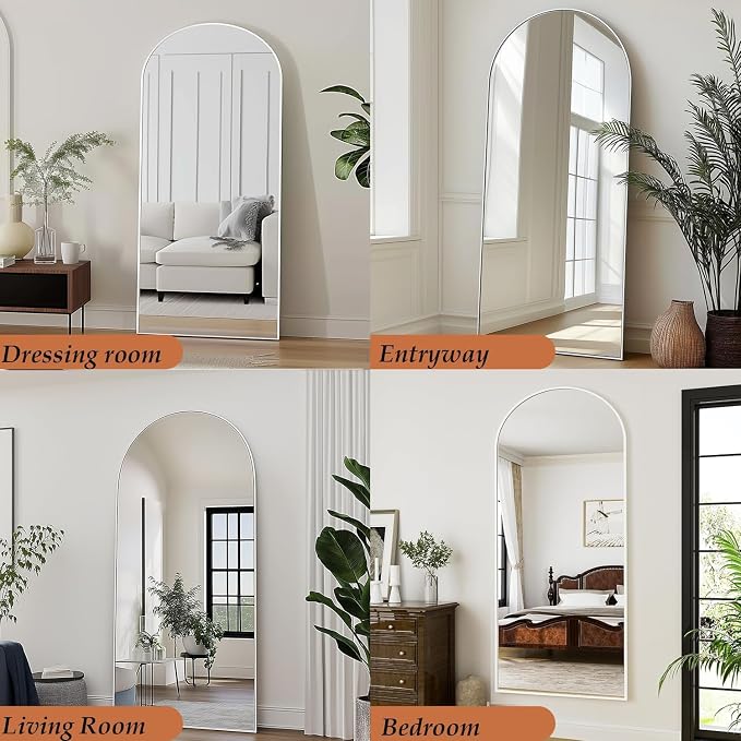 Dewfig Full Length Mirror, Full Body Mirrors - Image 5