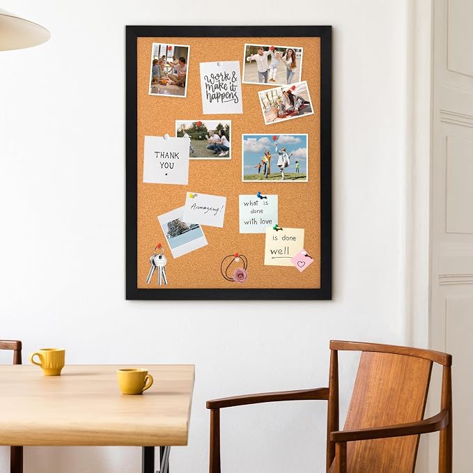 DOLLAR BOSS Cork Board for Wall 36" x 24" Bulletin Board for Wall - Image 7