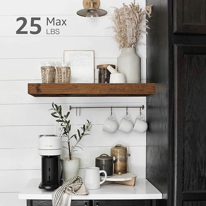 QEEIG Floating Shelves for Wall Bathroom Shelf Bedroom Kitchen Living Room - Image 6