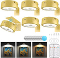 Narotood 6 Pack Picture Lights for Wall, Rechargeable Battery Operated Wall by Narotood