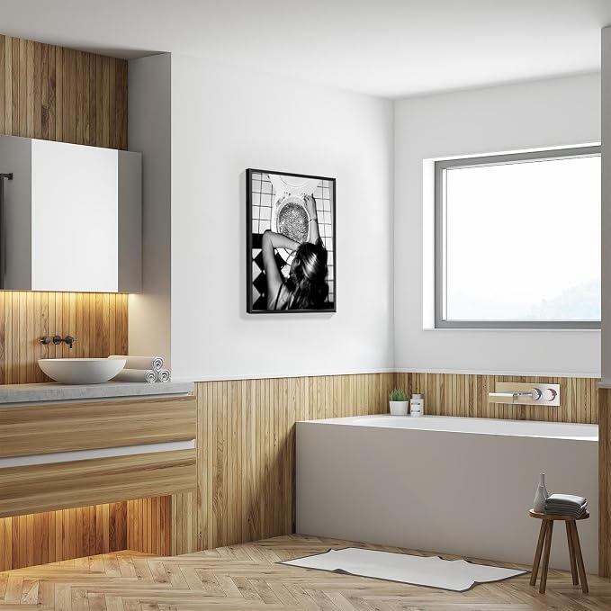 Funny Bathroom Wall Art Black and White posters Bar Disco Party prints painting - Image 6
