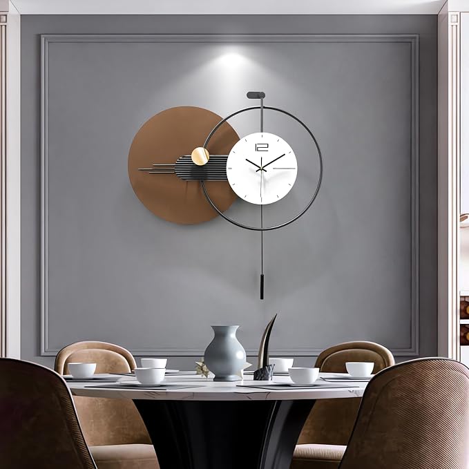 Large Modern Wall Clock for Living Room, Decorative Silent Battery Operated - Image 7
