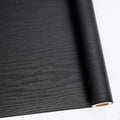 Abyssaly Black Wood Peel and Stick Paper 11.8" X 197" Decorative Self-Adhesive by Abyssaly