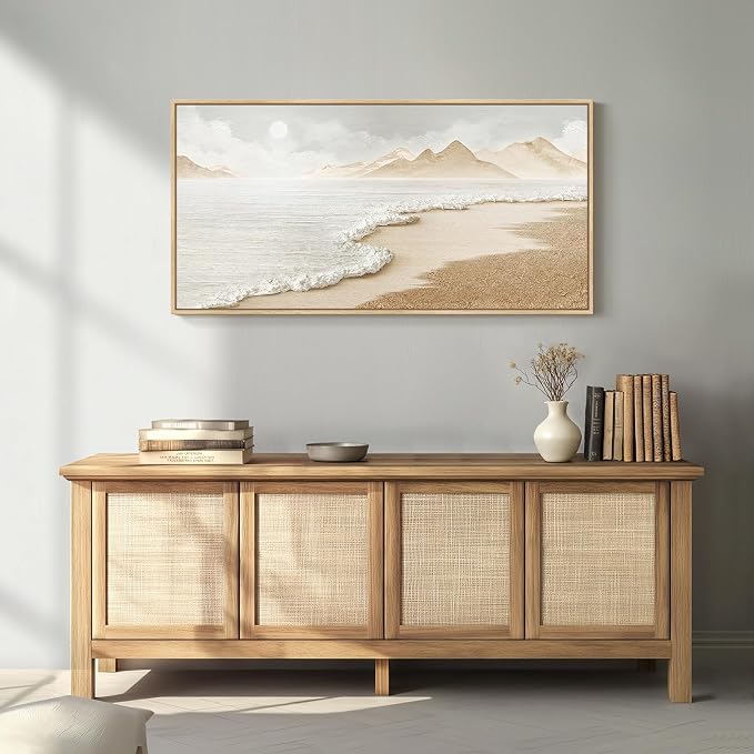 Framed Boho Coastal Beach Wall Art - Image 8
