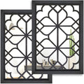 Wocred Set of 2 Rectangular Wall Mirror, Gorgeous Rustic Farmhouse Accent Mirror by Wocred