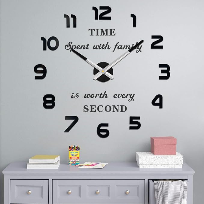 VANGOLD Big Wall Clock for Living Room by Vangold