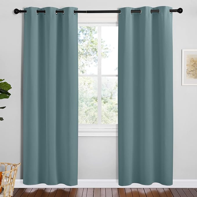 NICETOWN Modern Blackout Curtains Noise Reducing, 2 Panels, W42 x L78 -Inch by NICETOWN