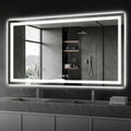 Koonmi 60"x36" LED Mirror for Bathroom, 90CRI Anti-Fog Vanity Mirror by KOONMI