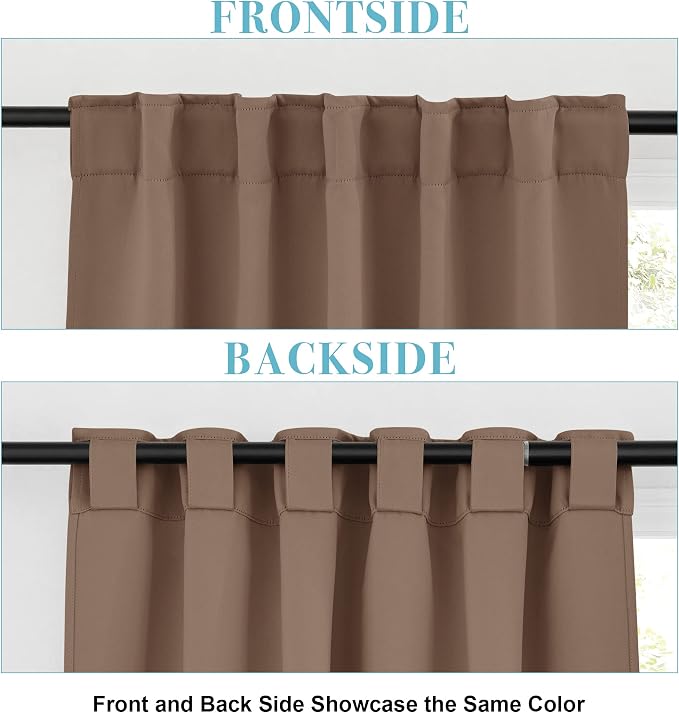 RYB HOME Blackout Curtains for Bedroom, Window Shades Thermal Insulating - Image 6
