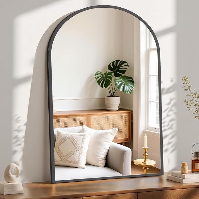Sweetcrispy 30"x40" Arched Black Bathroom Mirrors - Image 5