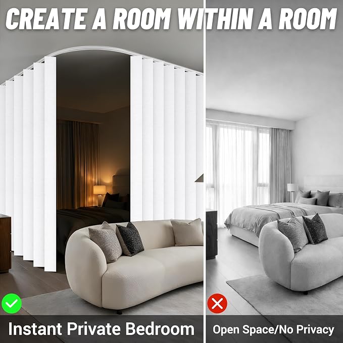100% Blackout Room Divider Curtains Screen Partitions - Image 3