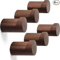 bsdonte Wood Wall Hooks 6 Pack, Natural Wooden Coat Hooks Wall Mounted by bsdonte