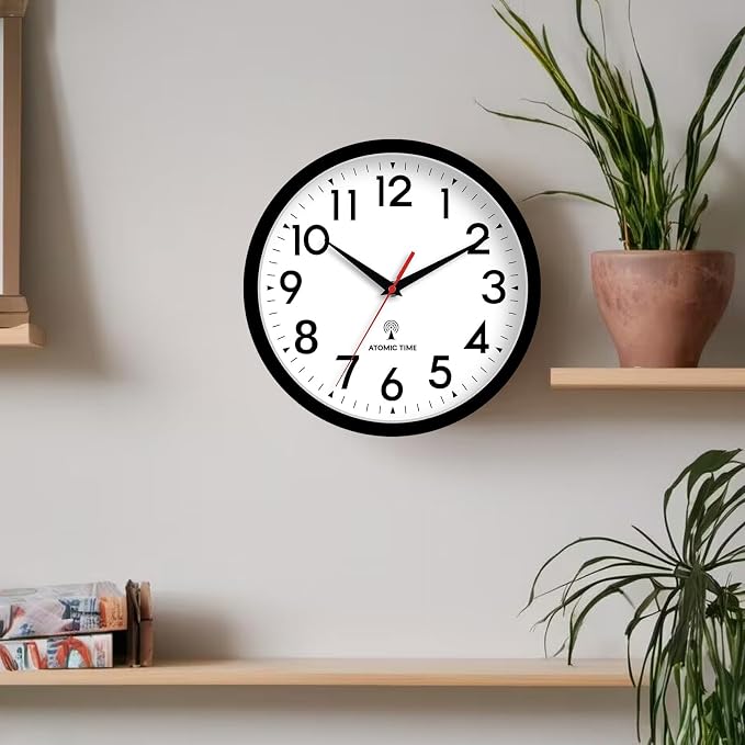 DAXSMY Atomic Wall Clock Analog 14 Inch Battery Operated Modern Decorative - Image 4