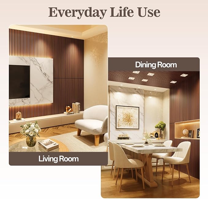 4 Pack Wood Panels for Wall, 47.24" x 12.79" Acoustic Wood Slat Wall Panel for - Image 3