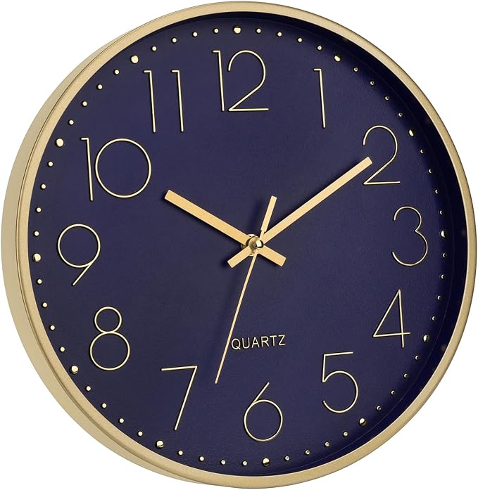 Foxtop Modern Wall Clock 12 Inch Silent Non-Ticking Battery Operated Round - Image 7