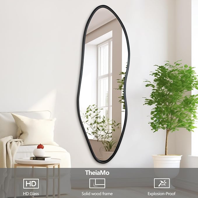 Irregular Full Length Mirror, Large Asymmetrical Wall Mirrors - Image 6