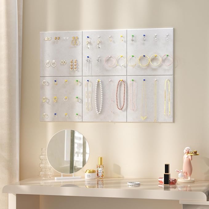 Neatsure Large Cork Board for Wall, 6 Panels Felt Tiles Tack Push Pin Board for - Image 6