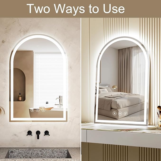 Arched LED Bathroom Mirrors - Image 7