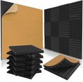 12 Pack Self-Adhesive Acoustic Panels 1 X 12 X 12 Inches by audiosoul