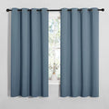 NICETOWN Smoky Blue Blackout Curtains 68 inches Length by NICETOWN