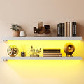 BAMEOS Floating Shelves with LED Lights, Hanging Wall Shelves by BAMEOS