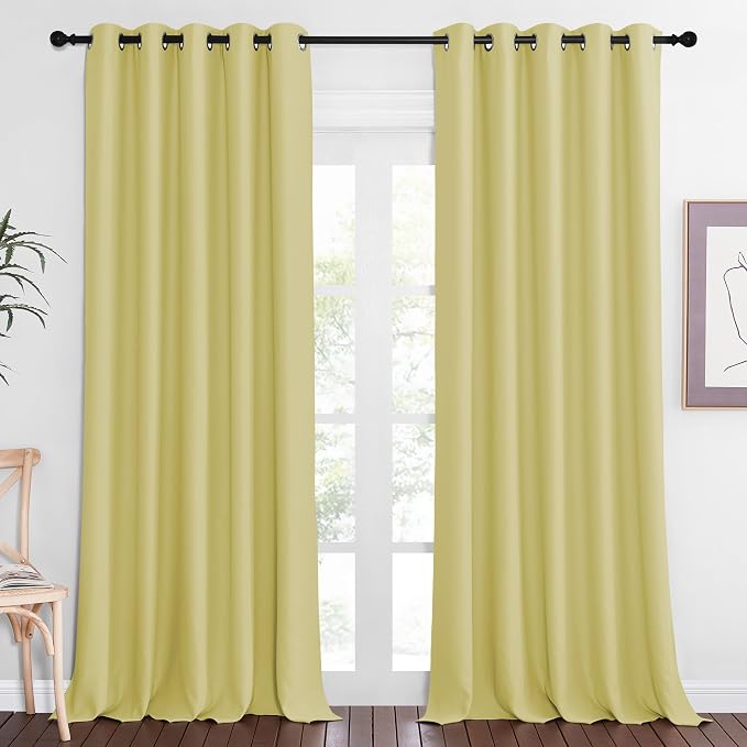 NICETOWN Sliding Door Window Treatment Blackout Patio Door Curtain Panels by NICETOWN