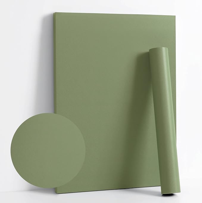 Dimoon 236''x17.7'' Green Peel and Stick Wallpaper Contact Paper Modern Self by DIYYOURMOON