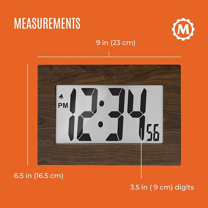 MARATHON Large Digital Wall Clock - Image 5