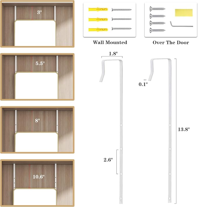 Full Length Door Mirror 14x48, Metal Frame - Image 8