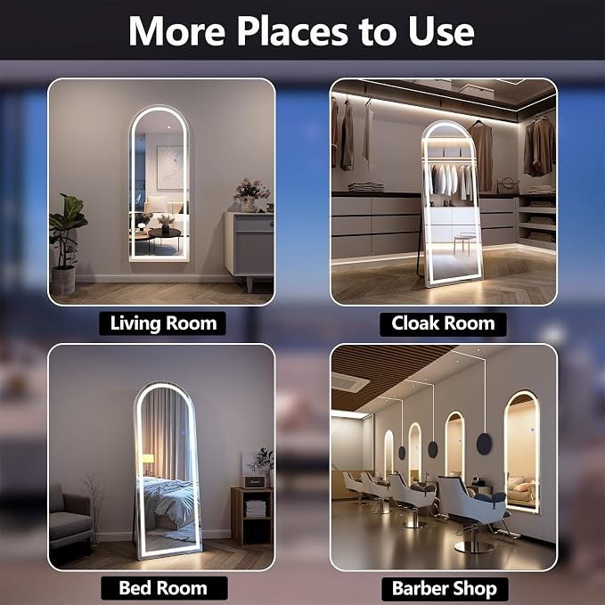 Full Length Mirror with LED Lights, LED Mirrors Full Length Floor Mirror Full - Image 7