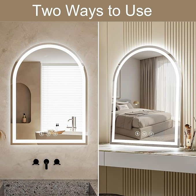 Arched LED Bathroom Mirrors - Image 7