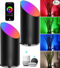 SUNVIE 2 Pack Smart Floor Can Light 5W RGBW Color Changing Uplighting Indoor by SUNVIE