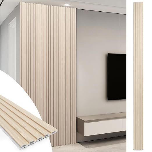 Art3d WPC Slat Wall Panels, Living Room by Art3d
